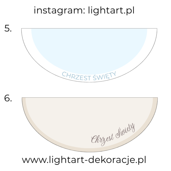 Dywan pod ścianki balonowe - Chrzest Święty