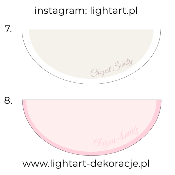 Dywan pod ścianki balonowe - Chrzest Święty