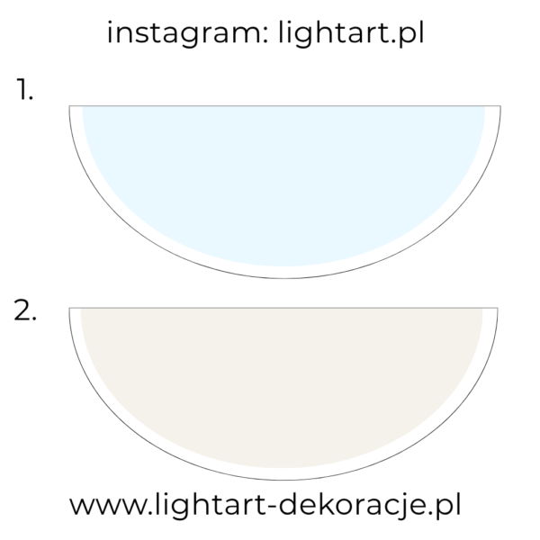 Dywan pod ścianki balonowe – wzór półkole 6