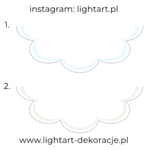 Dywan pod ścianki balonowe – wzór chmurka 4