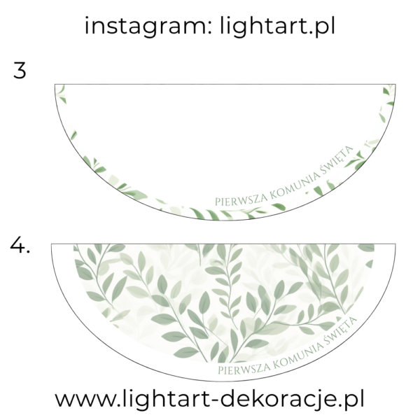 Dywan pod ścianki balonowe - Komunia 2