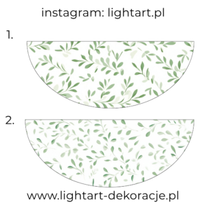 Dywan pod ścianki balonowe - listki