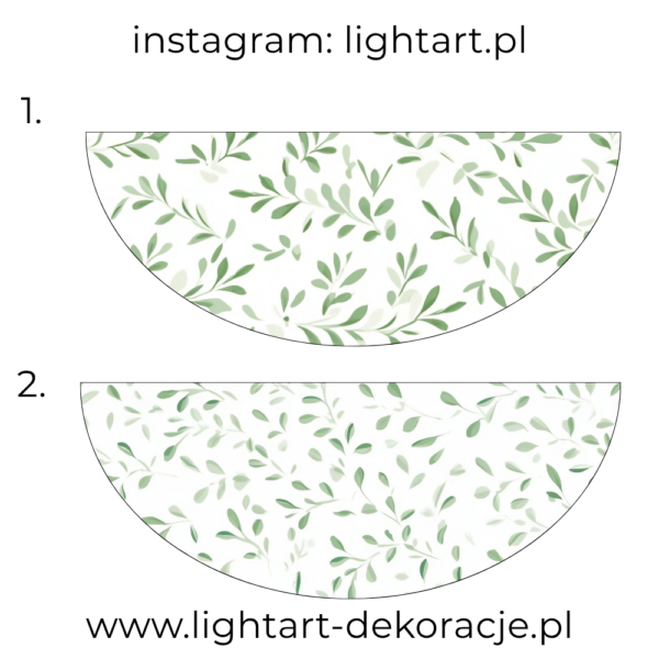 Dywan pod ścianki balonowe - listki