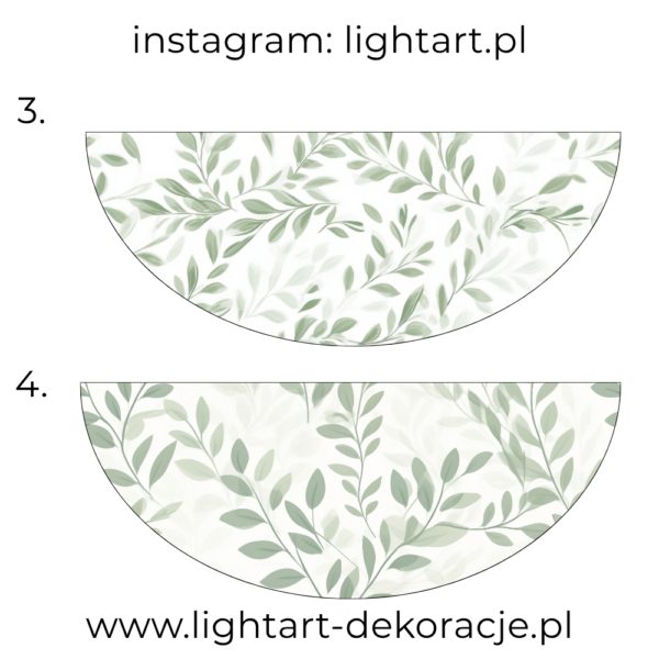 Dywan pod ścianki balonowe - listki