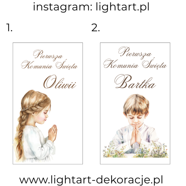 Naklejka Wielkoformatowa - Komunia Święta