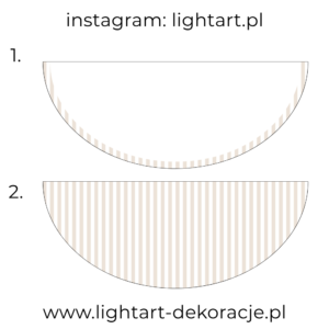 Dywan pod ścianki balonowe - wzór paski