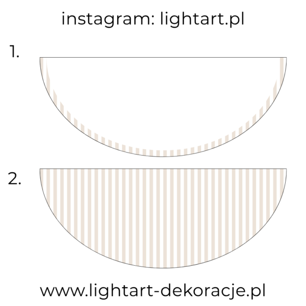 Dywan pod ścianki balonowe - wzór paski