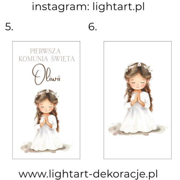 Naklejka Wielkoformatowa - Komunia Święta