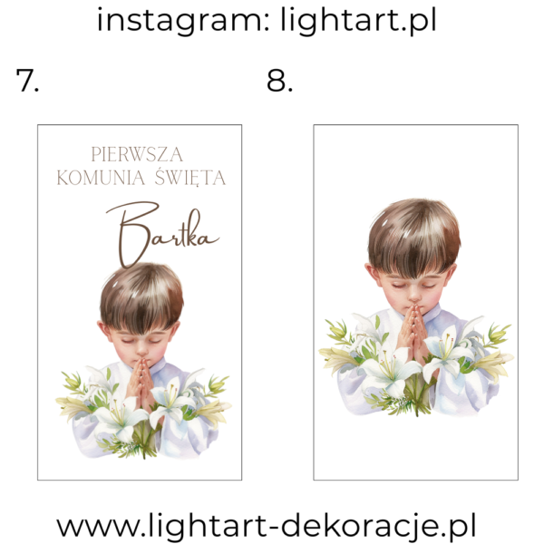 Naklejka Wielkoformatowa - Komunia Święta