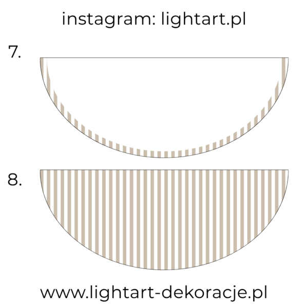 Dywan pod ścianki balonowe - wzór paski
