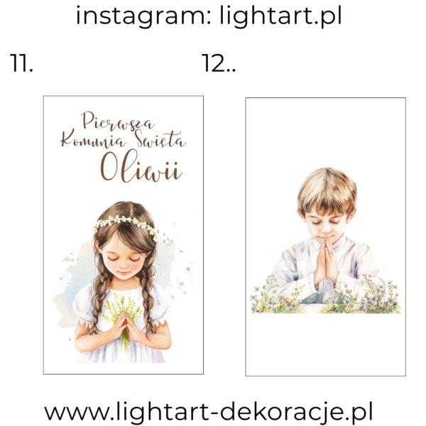 Naklejka Wielkoformatowa - Komunia Święta