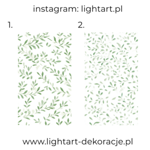 Naklejka Wielkoformatowa – listki zielone