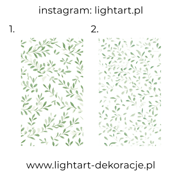 Naklejka Wielkoformatowa – listki zielone