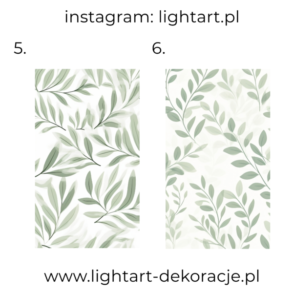Naklejka Wielkoformatowa – listki zielone