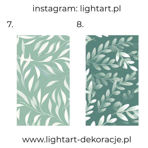 Naklejka Wielkoformatowa – listki zielone