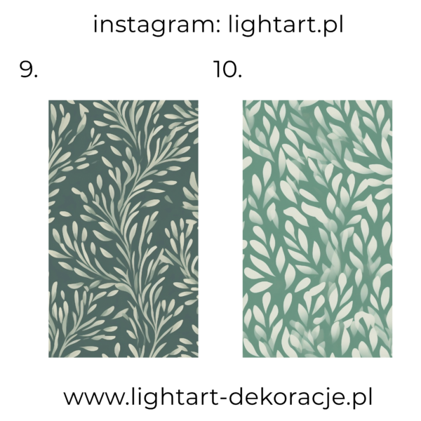 Naklejka Wielkoformatowa – listki zielone