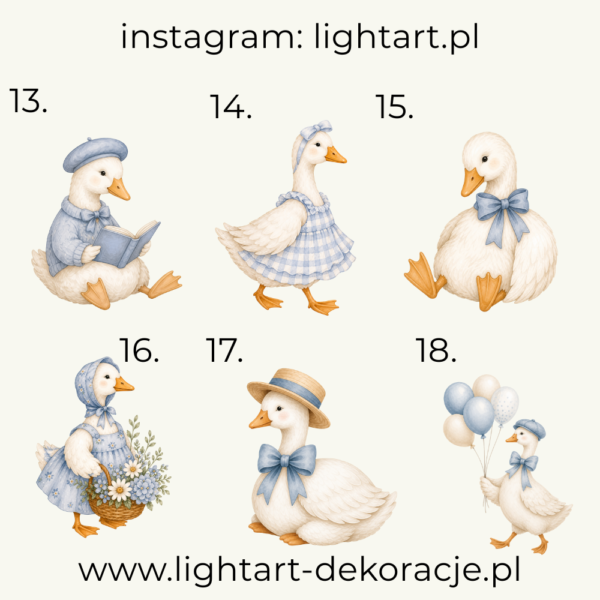 Figurki Gęś - wzór 2