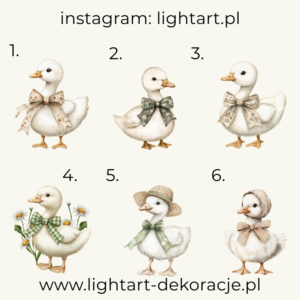 Figurki Gęś - wzór 3 Figurki Gęś - wzór 3