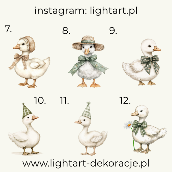 Figurki Gęś - wzór 3