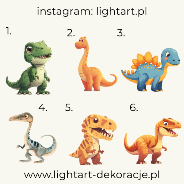 Figurki Dinozaury - wzór 2