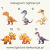 Figurki Dinozaury - wzór 2