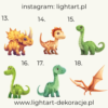 Figurki Dinozaury - wzór 2