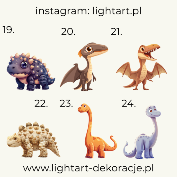 Figurki Dinozaury - wzór 2