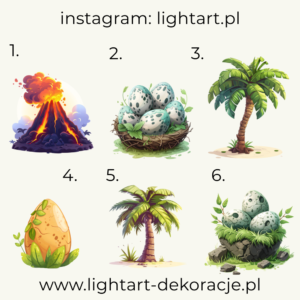 Figurki Dinozaury - wzór 3