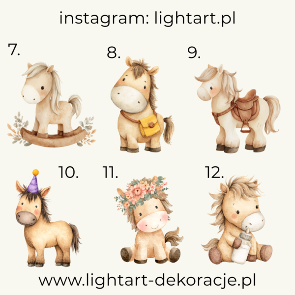 Figurki Koń - wzór 1