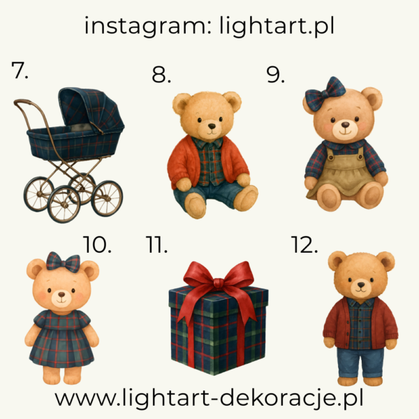 Figurki Misie – wzór 21