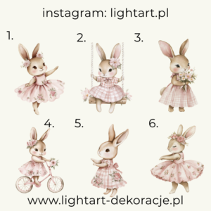 Figurki Królik – wzór 7 Figurki Królik – wzór 7