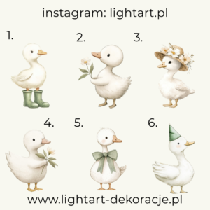 Figurki Gęś - wzór 4 Figurki Gęś - wzór 4