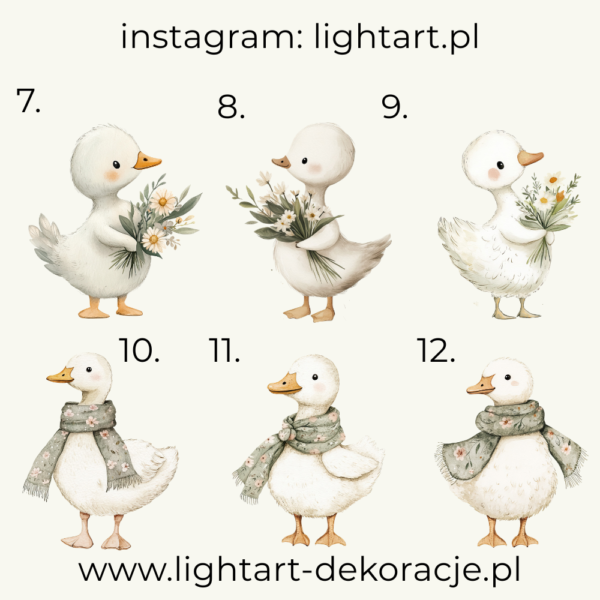 Figurki Gęś - wzór 4