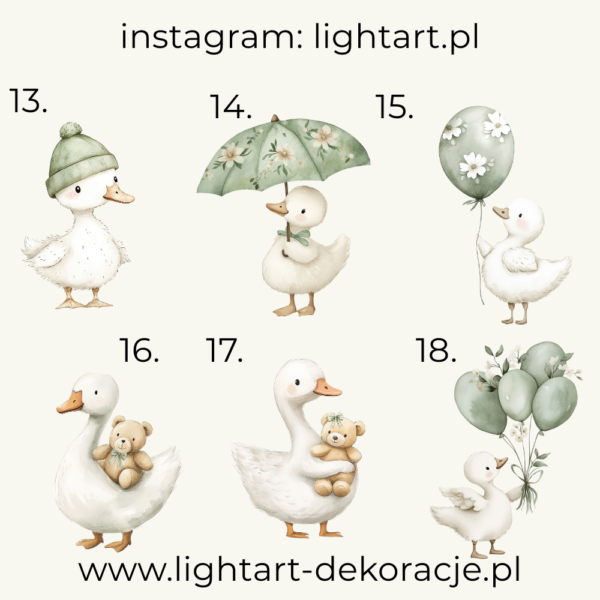 Figurki Gęś - wzór 4