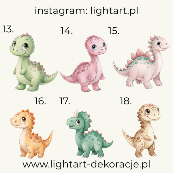 Figurki Dinozaury - wzór 4