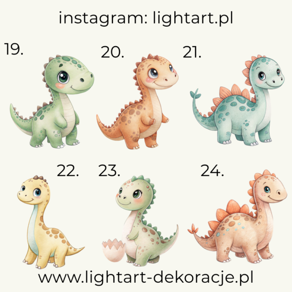 Figurki Dinozaury - wzór 4