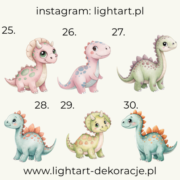 Figurki Dinozaury - wzór 4