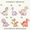 Figurki Dinozaury - wzór 4