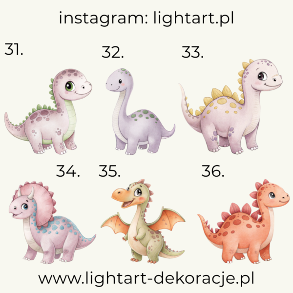 Figurki Dinozaury - wzór 4