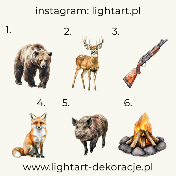 Figurki Motyw Las – wzór 4