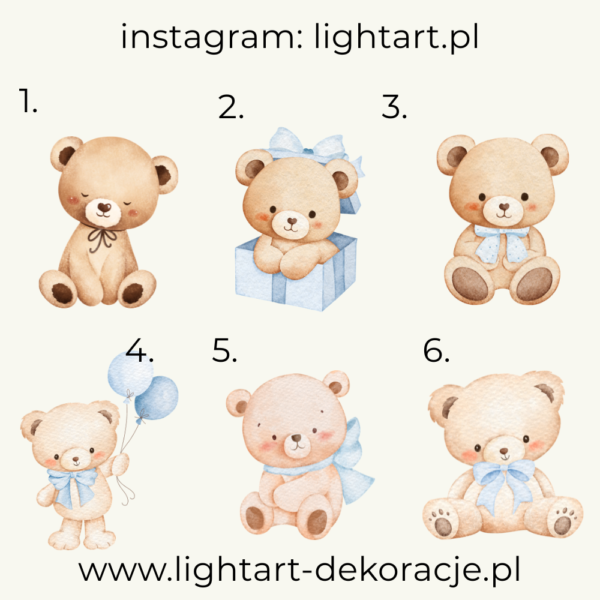 Figurki Misie – wzór 22