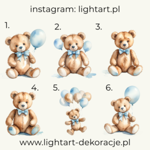Figurki Misie – wzór 24