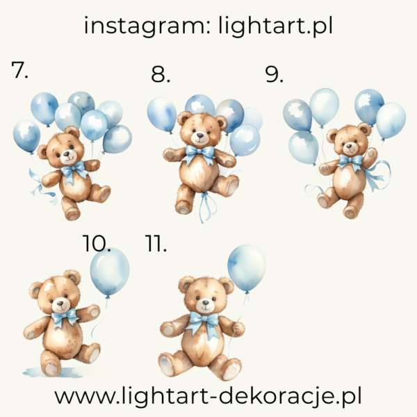 Figurki Misie – wzór 24